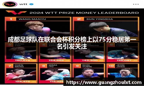 成都足球队在联合会杯积分榜上以75分稳居第一名引发关注